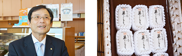 銘菓「いと忠巣ごもり」で知られる