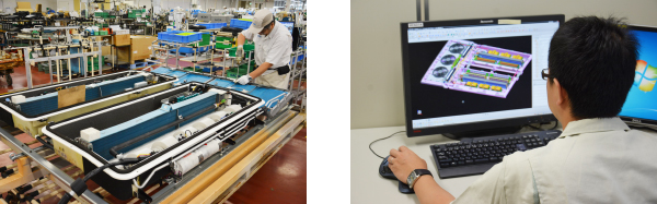 エアコン製造工程 設計部門