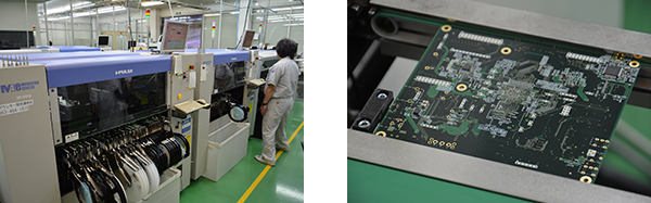 実装ライン 基板アップ