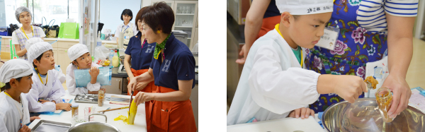 浜先生説明・料理風景