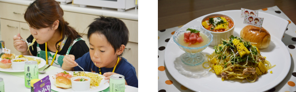 浜先生説明・料理風景