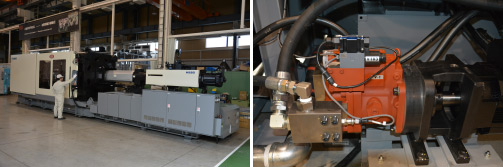 大型射出形成機・サーボモーター