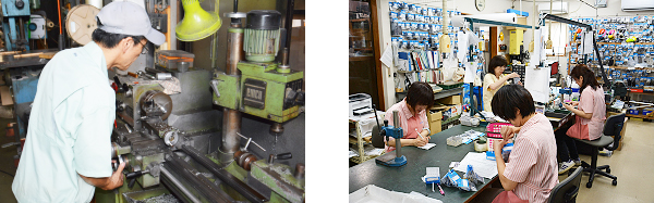 工場と製造風景