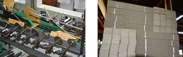 製造現場・積み上げられた箱